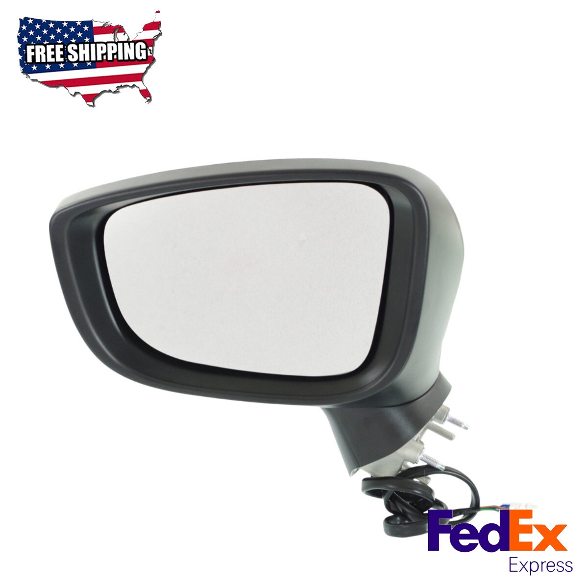2014-2016 Mazda 3 Painter-Friendly Power Glass Driver Side Mirror