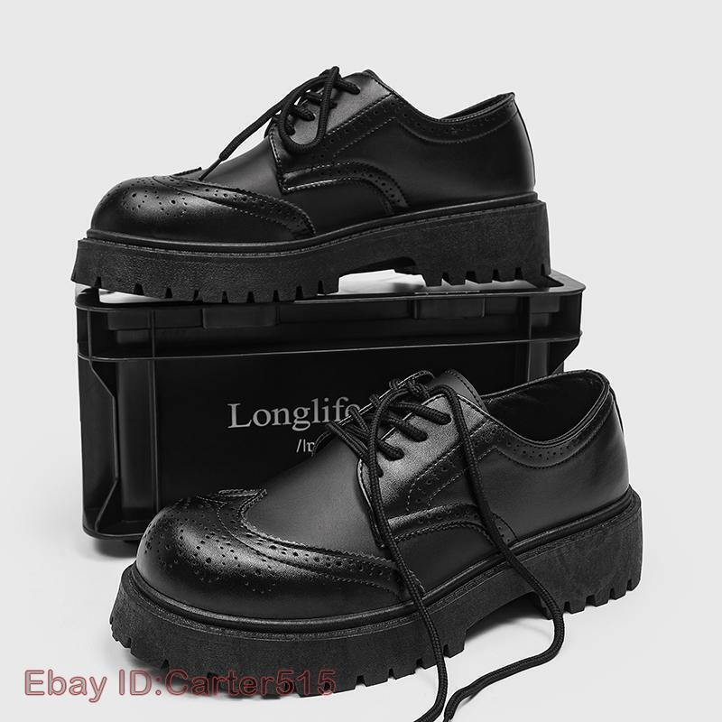 SAOLA Scarpe da lavoro uomo tempo libero eleganti inglesi business Oxford pompa stringate suola spessa