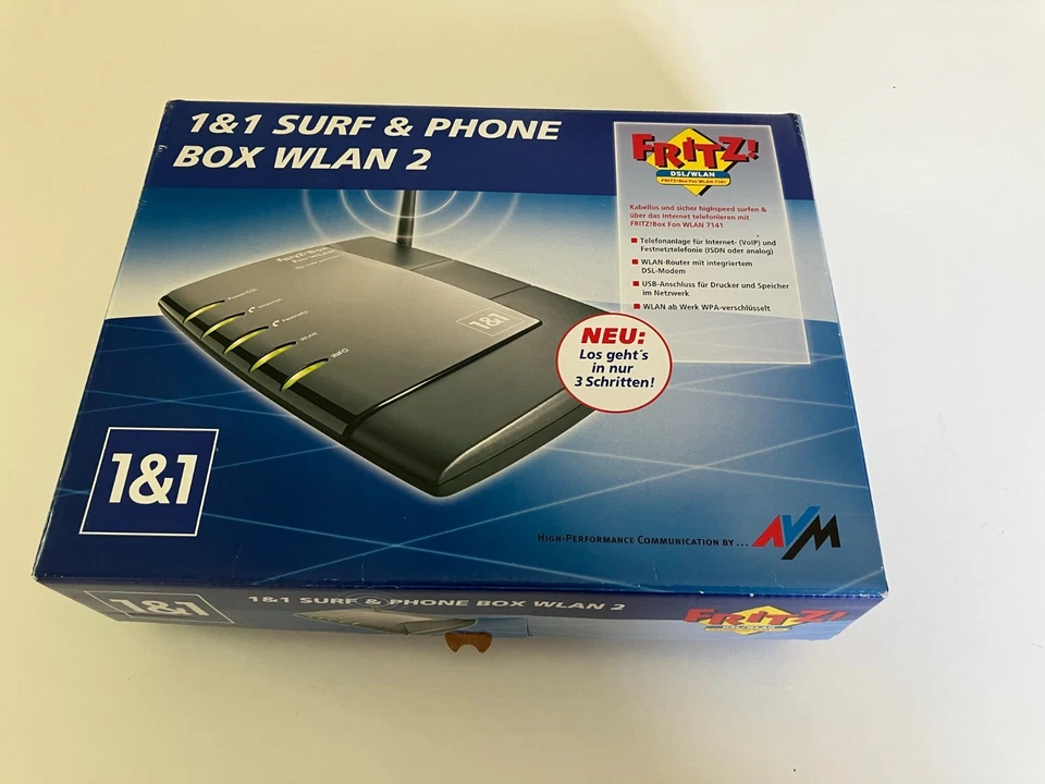 WLAN Router, 1&1 Surf & Phone, Fritz!Box Fon WLAN 7141