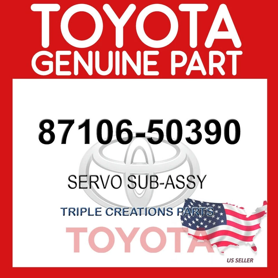 87106-50390 Genuino Toyota Lexus Amortiguador Servo Sub-Assy Ac Radiador No.1 OEM Foto 3 de 3