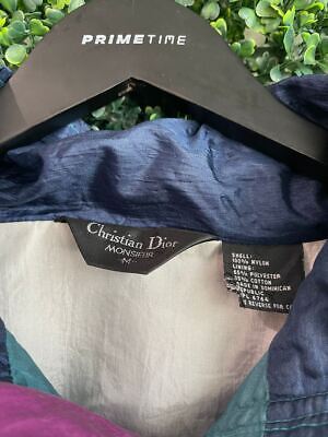 Vintage Christian Dior Monsieur Windbreaker Jacket Sz Large Vintage Christian Dior Monsieur Windbreaker Jacket Sz Large