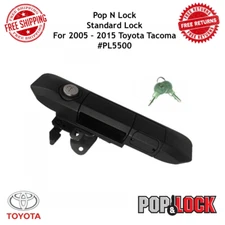 Pop N Lock Black Manuel Tailgate Standard Lock For 2005-15 Toyota Tacoma #PL5500