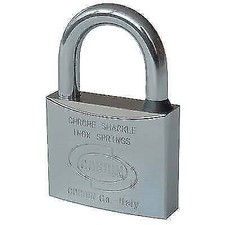 LUCCHETTO EUROMARINE CORBIN OTTONE ARCO CROMATO CHIAVI 2 MM 50 PZ 1