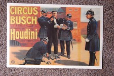 Harry Houdini Magian poster #1 1912 Circus Busch
