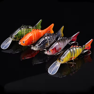 Wobbler SET, 5 Stück, Swimbait, Gelenk Kunstköder, Hecht, Wels, Barsch, 16g SALE