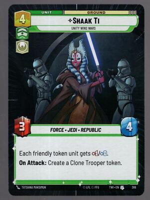 Star Wars Unlimited TotR Hyperraum Karte TWI366 Shaak Ti