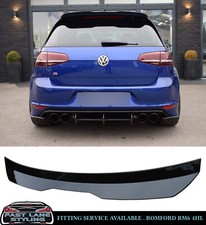 VW GOLF MK6 & MK7 R STYLE REAR ROOF SPOILER EXTENSION TOP LIP GLOSS BLACK