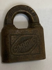 Vtg Simmons lock No key for repair Or Parts