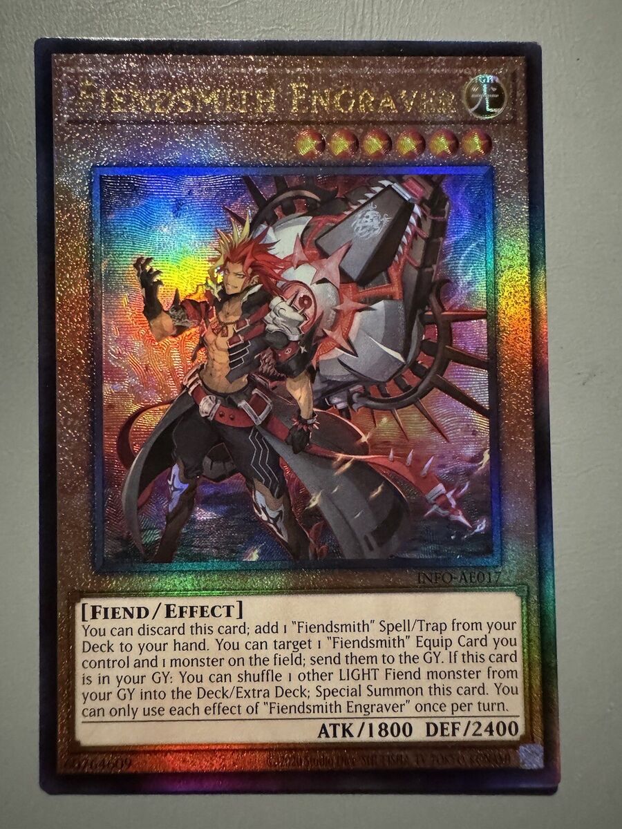 YUGIOH FIENDSMITH ENGRAVER ASIA ENGLISH EDITION INFO-AE017 YUGIOH FIENDSMITH ENGRAVER ASIA ENGLISH EDITION INFO-AE017