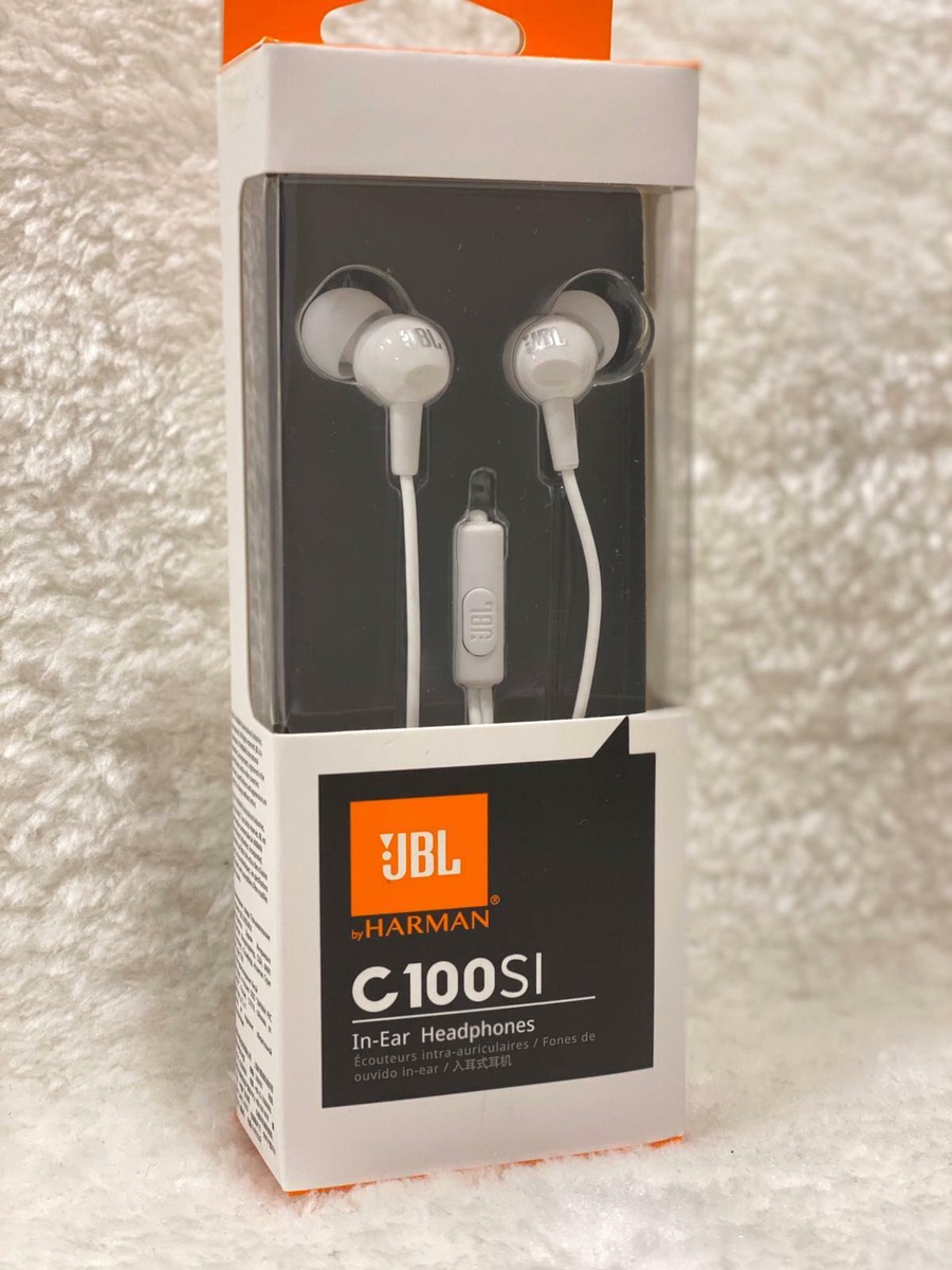 NEW JBL C100SI Earbuds Bass Boost In-Ear Headphones with Mic