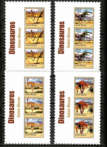 Dinosaurs Prehistoric animals Collection 63 sheets Guinea-Bissau MNH #CNA146 - Picture 11 of 13