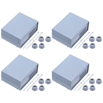 6.5''x4.72''x2.68'' Junction Box Wiring Enclosure Case for DIY Projects Grey 4Pcs