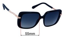 SFx Replacement Sunglass Lenses fits Bvlgari BV8237-B - 55mm Wide