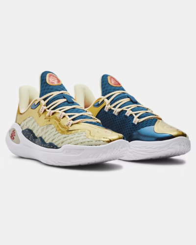 Under Armour Curry 11 'Champion Mindset' 3026617 Men Gold Basketball Shoes BU589 - Picture 55 of 66