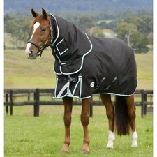 Image of WeatherBeeta ComFiTec Ultra Comfi Detach-A-Neck 100g Turnout Rug - Charcoal