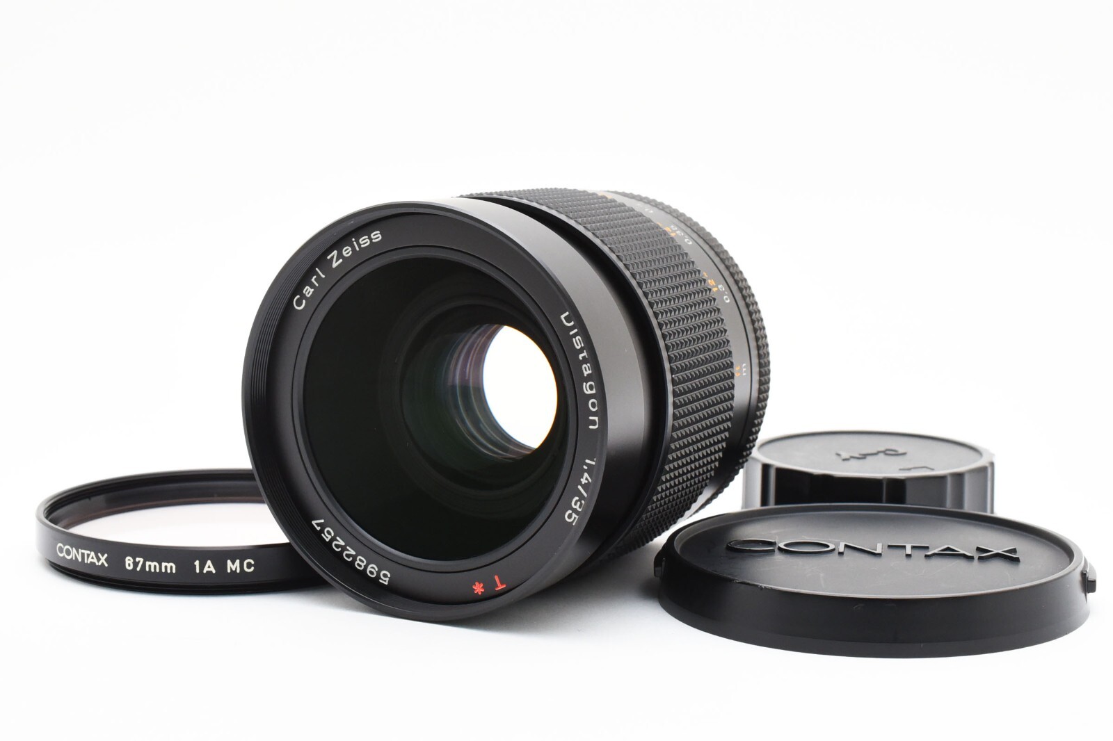 Contax Carl Zeiss Distagon T 35mm f1.4 AEG Lens CY Mount Near Mint Japan 417