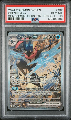 2024 POKEMON SVP EN-SCARLET & VIOLET BLACK STAR PROMOS #132 GRENINJA EX PSA 10