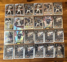 2024 Topps Evan Carter Rookie Card Lot (24) - Chrome Inserts Base Bowman Cosmic