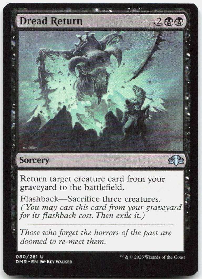 Dread Return 89 Near Mint Double Masters Uncommon Magic: The Gathering