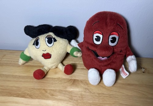 Hanover Foods Kid Bean & Chi Chi Chick Pea Plush 2007 Advertising Mascots