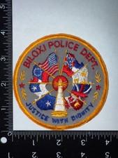 Biloxi Mississippi MS Police Shoulder Patch Obsolete Collectible
