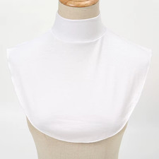 Womens Modal Turtleneck Fake Collar Islamic Hijab Extensions Solid Color Mock Ne