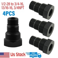 4pc Oil Filter Threaded Adapter 12-28 Npt Auto Suppressor Oil Filter Adaptor