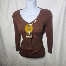 Vintage 90s boho whimsical fairy grunge 3/4 sleeve top