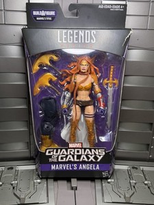 Action Figure Angela 15 Cm Marvel Legends - Guardiani Della Galassia, Articolata Con Accessori, Parte Di Figura Da Assemblare - 2