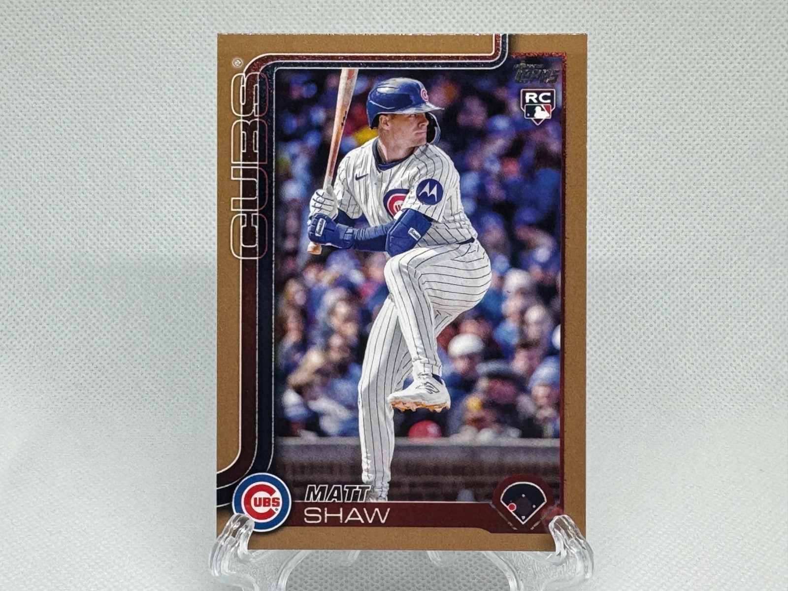 Matt Shaw 2025 Topps Update Series Gold 1160/2025 Chicago Cubs RC US200 MLB