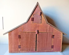 Wood Barn Cabinet by Tom Guffe 18" long x 14" Tall x 4 3/4"; wall mount or shelf