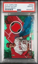 2019 Topps Fire #FRSO Shohei Ohtani Player Worn Relics #'d /75 **POP 1** PSA 10