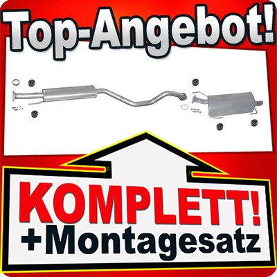Auspuff für NISSAN JUKE 1.6 DIG-T 190PS 2010-2018 Auspuffanlage