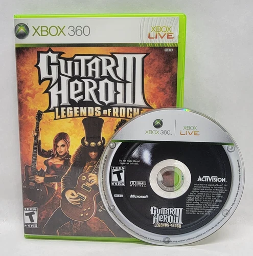 Guitar Hero III: Legends of Rock - XBOX 360 - Game, Case & Custom Cover Art