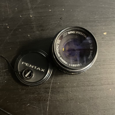 PENTAX -M Asahi Optical Co. SMC 1:2 50MM Camera Lens 7805913 Skylight Filter