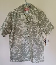 NWT Men's Vintage RJC Aloha Hawaiian Print Large Quality-made Shirt
