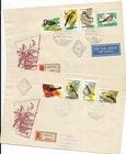 1961 HUNGARY BIRDS ON SUPERB FDCs