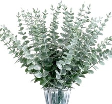 40pcs Eucalyptus Stems Artificial Eucalyptus Leaves Stems,Fake Eucalyptus Plants