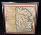 Antique Map of Surrey 1794 Framed Historical Cartography Z#1004