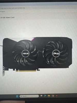 【中古】ASUS GeForce RTX 3060 Ti OC 8GB ASUS NVIDIA GeForce RTX 3060 Ti 8GB GDDR6 Dual Fan HDMI