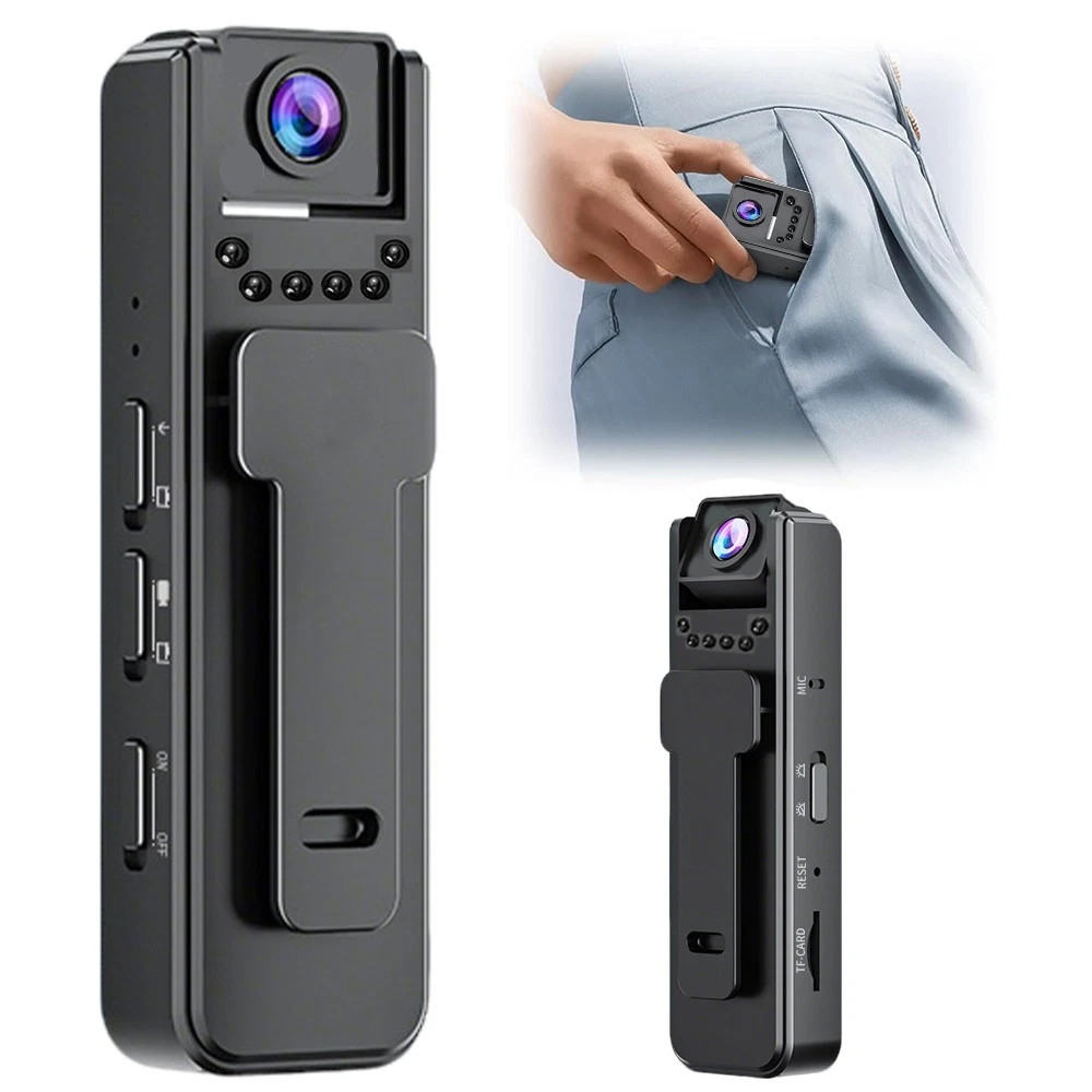 4K Camera Camcorder Police Body Camera With Audio Video DVR IR Night Vision Cam.