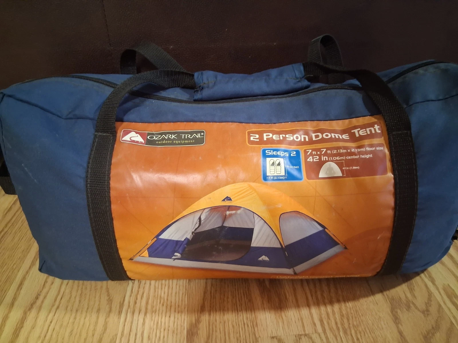 Ozark Trail Outdoor Hiking 2 Person Dome Backpacking Tent 7x7