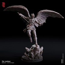 Aasimar Paladin  Fighter  Defender Unpainted Miniature  D D  DnD Mini