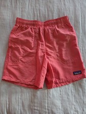 Patagonia Baggies Shorts Boys Size L 67035 Spiced Coral Pink Swim Trunks 5"