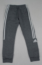 Adidas Youth Gray Sweatpants Casual Active Three Stripes Size Medium
