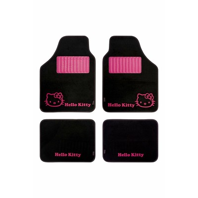 Autoteppiche Set Hello Kitty Schwarz Rosa [4-tlg]