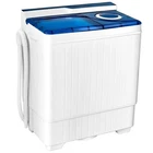 Pemberly Row 26lbs Portable Semi automatic Washing Machine W/Drain Pump Blue