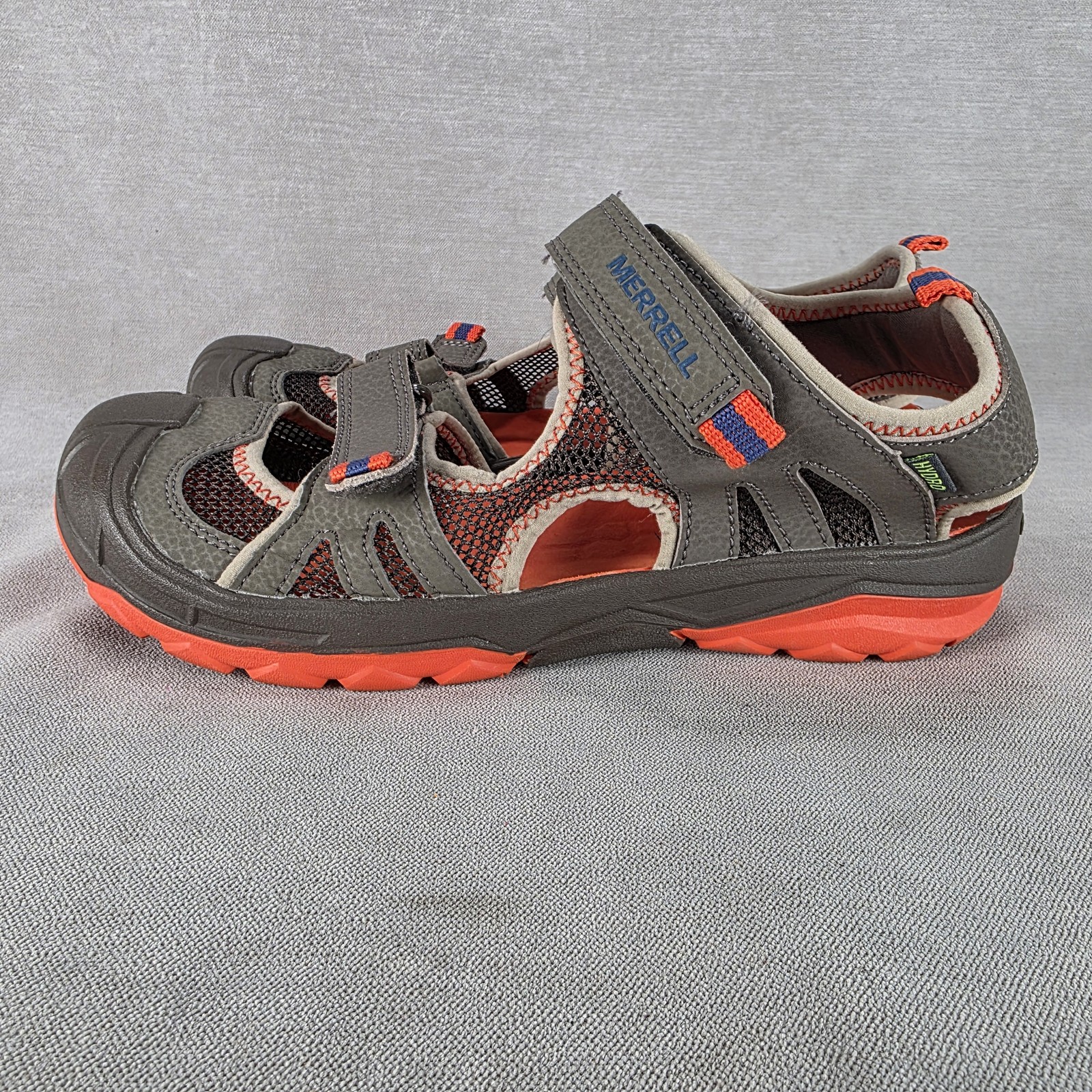 Scarpe Merrell Hydro Rapid ragazzo taglia 6M grigio arancione sandali acqua tomaia in pelle