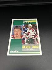 1991-92 Pinnacle Devils Hockey Card #308 Kevin Todd Rookie. rookie card picture
