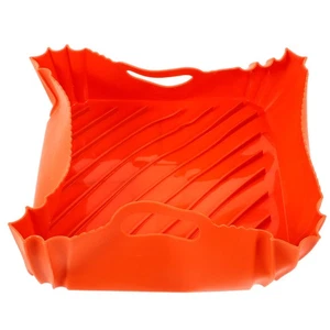 Collapsible Air Fryer Baking Basket Silicone Bakeware Accessories